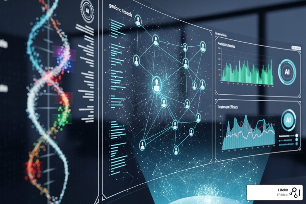 صورة من الذكاء الاصطناعي تظهر الخوارزميات